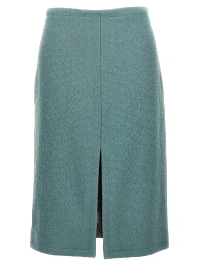 Dries Van Noten Shelda 9243 W.w.skirt Sky In Blue