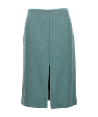 DRIES VAN NOTEN DRIES VAN NOTEN SHELDA FRONT SLIT MIDI SKIRT