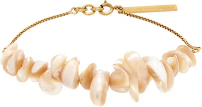 Dries Van Noten Shell Bracelet In Gold