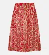 Dries Van Noten A-line Silhouette Animal Print Skirt In Multicoloured