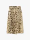 Dries Van Noten Sheraz Python Skirt Skirts Animalier
