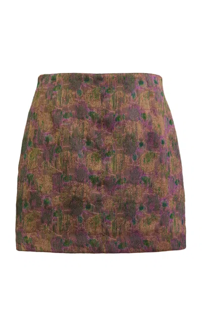 Dries Van Noten Sheya Cotton-blend Mini Skirt In Multi