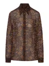 Dries Van Noten Floral Shirt With Studs Applied