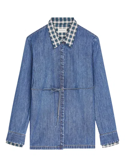 Dries Van Noten Cavynne Shirt Blue In Multi