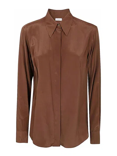 DRIES VAN NOTEN CAMISA - MARRÓN