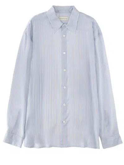Dries Van Noten Long Sleeve Striped Shirt Croom Design In Blue