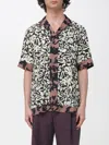 Dries Van Noten Short-sleeve Abstract Pattern Shirt With Camp Collar In Multi