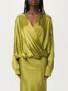 Dries Van Noten Draped Silk-blend Satin Blouse