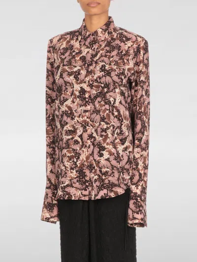 DRIES VAN NOTEN SHIRT DRIES VAN NOTEN WOMAN COLOR VIOLET,H01881019