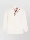Dries Van Noten Shirt Floral Print Buttoned Cuffs Long Sleeves In White