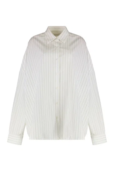 Dries Van Noten Shirt Made Of Cotton With Stripes In White