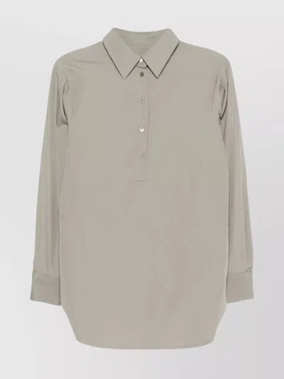 Dries Van Noten Shirt Relaxed Fit Buttoned Cuffs In Gray