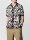 Dries Van Noten Short-sleeve Abstract Pattern Shirt With Camp Collar In Multi