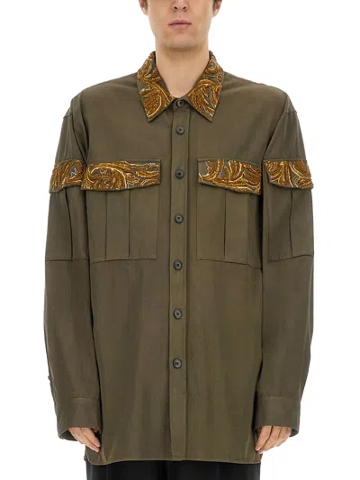 DRIES VAN NOTEN SHIRT WITH EMBROIDERY