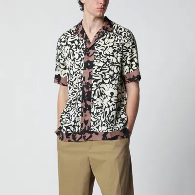 DRIES VAN NOTEN DRIES VAN NOTEN SHIRT WITH GRAPHIC SQUIGGLE PRINT