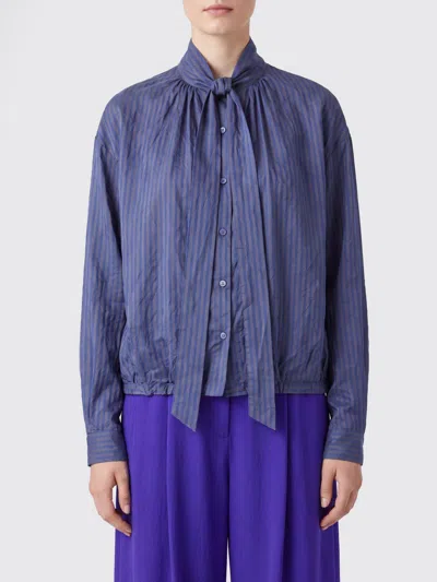 Dries Van Noten Shirt Woman Color Brown In Blue