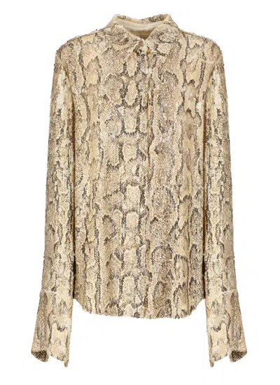 Dries Van Noten Shirts In Animal Print