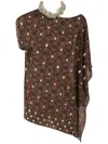Dries Van Noten Clavier Abstract-print Sequined Halter Top In Black