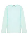 Dries Van Noten Light Blue Organza Camille Top In Blue