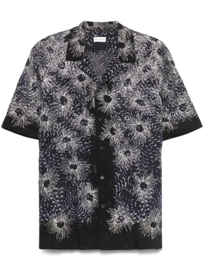 Dries Van Noten Carltone Shirt In Blue