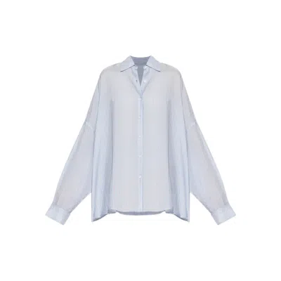 Dries Van Noten Women Casia Printed Shirt In Blue