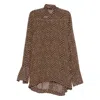 Dries Van Noten Long Sleeve Shirt In Neutral