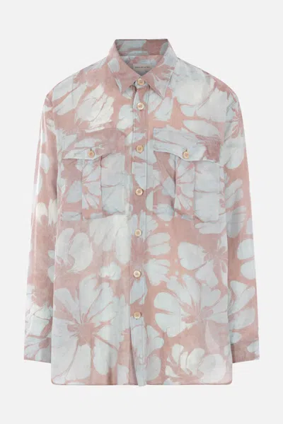 Dries Van Noten Shirts In Pale Blue