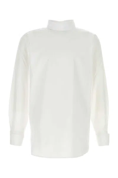 Dries Van Noten Men White Poplin Corsino Shirt