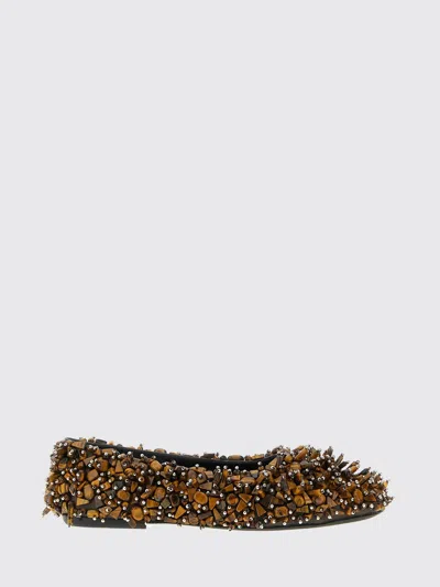 DRIES VAN NOTEN BALLET FLAT DRIES VAN NOTEN WOMAN COLOR BROWN,H65696032
