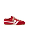Dries Van Noten Suede Leather Low-top Sneakers In Red