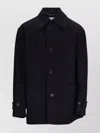 Dries Van Noten Single-breasted Rivne Short Coat In Black