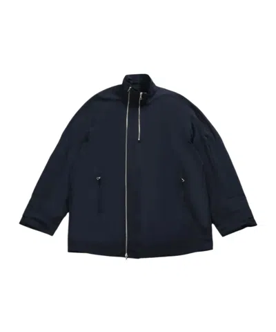 Dries Van Noten Short Collar Double Zippered Jacket In Black