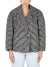 Dries Van Noten Oversized Checked Wool-blend Coat In Multicolour