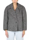Dries Van Noten Oversized Checked Wool-blend Coat In Multicolour