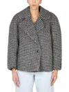 Dries Van Noten Oversized Checked Wool-blend Coat In Multicolour