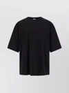 Dries Van Noten Men Black Cotton Jersey Oversized T-shirt In Black