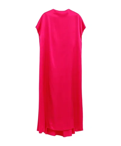 Dries Van Noten Short Sleeve Dress In Pink