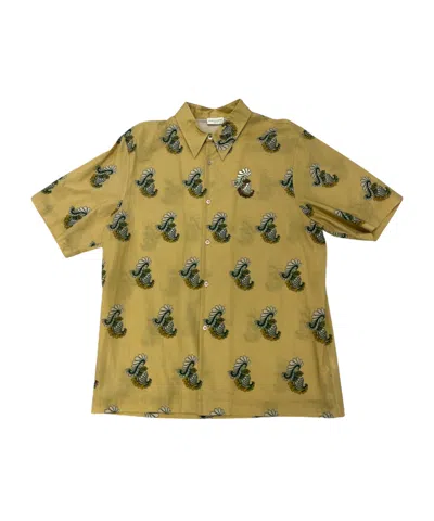 Dries Van Noten Short Sleeve Shirt In Green