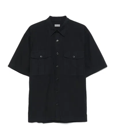 Dries Van Noten Short Sleeve Shirt In Black