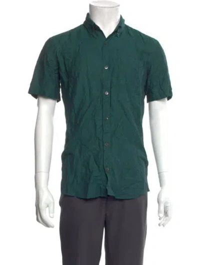 Pre-owned Dries Van Noten Short Sleeve Shirt In Green