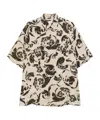 Dries Van Noten Carltone Printed Short-sleeved Shirt In Nude