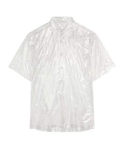 Dries Van Noten Short Sleeve Shirt In Transparent
