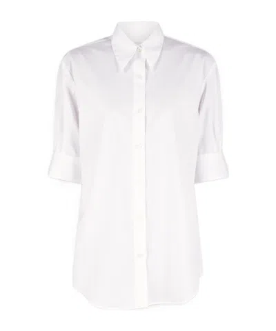 Dries Van Noten Short Sleeve Shirt In White