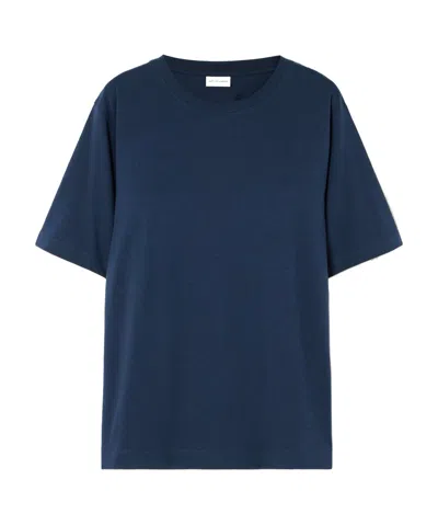 Dries Van Noten Oversized Cotton-jersey T-shirt In Blue