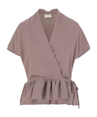 Dries Van Noten Short Sleeve T-shirt In Nude