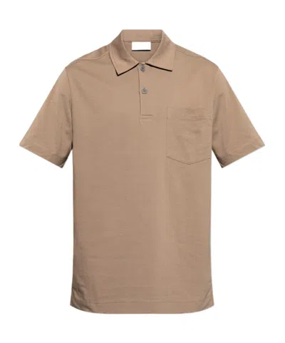 Dries Van Noten Short-sleeved Polo Shirt In Nude