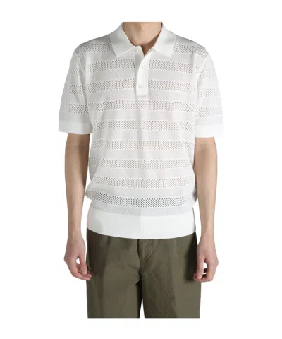 Dries Van Noten Short-sleeved Polo Shirt In White