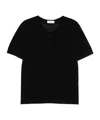 Dries Van Noten Short-sleeved Round-neck Sweater In Black