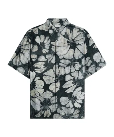 Dries Van Noten Short-sleeved Shirt In Black