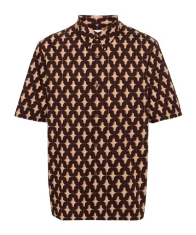 Dries Van Noten Short-sleeved Shirt In Black